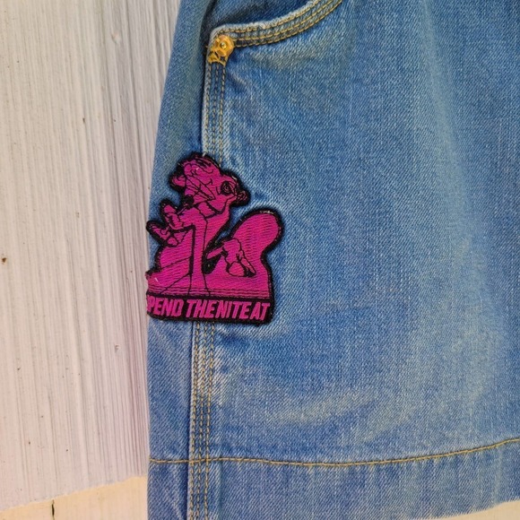 Kenzo Paris‎ Denim Patch Mini Skirt Size 34/XS - Picture 5 of 11